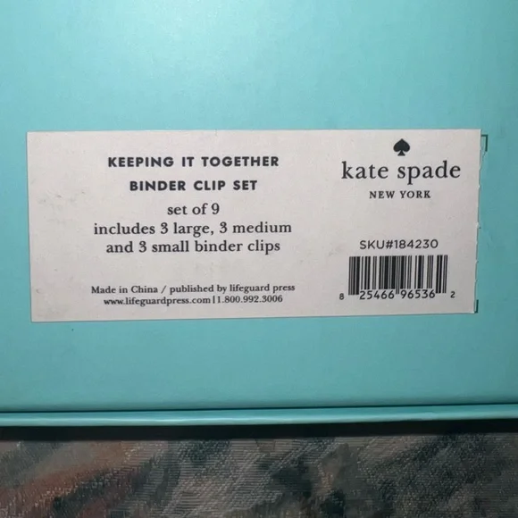Kate Spade binder clip set - Picture 7 of 9
